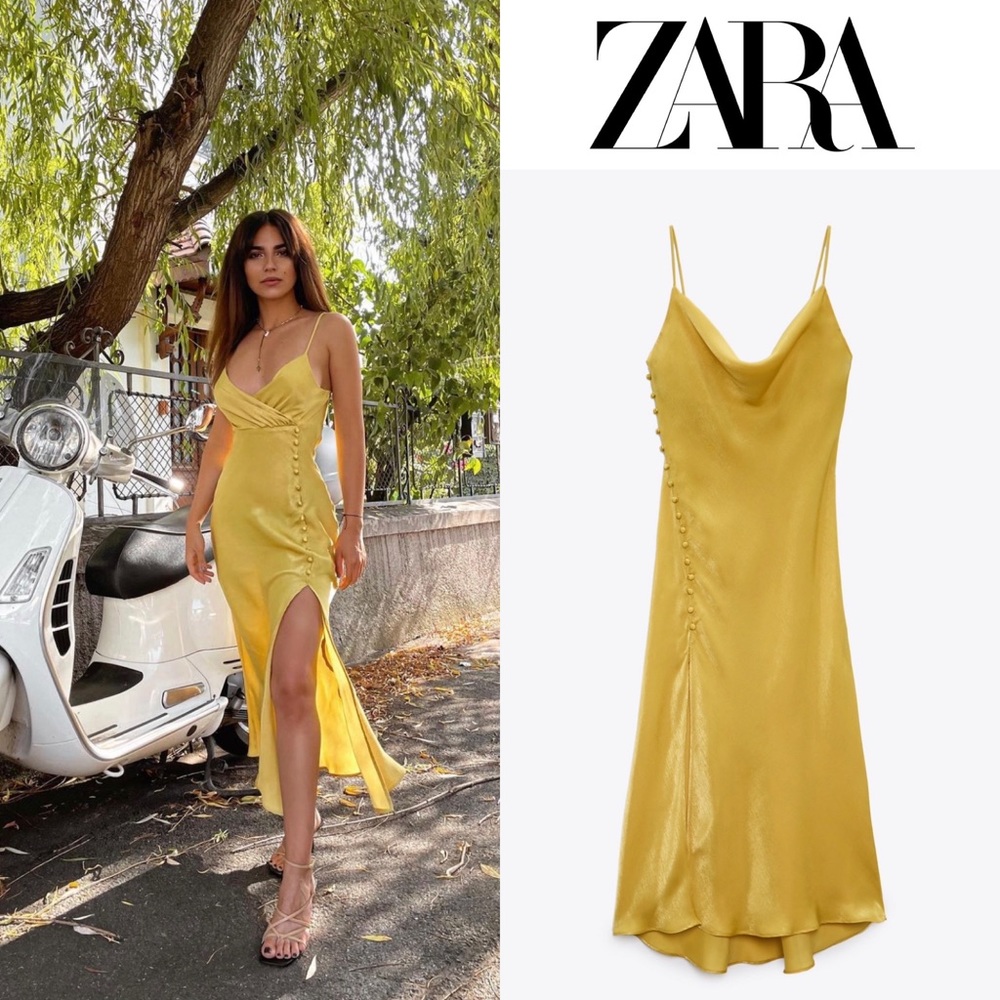 Zara Satin Lingerie style dress